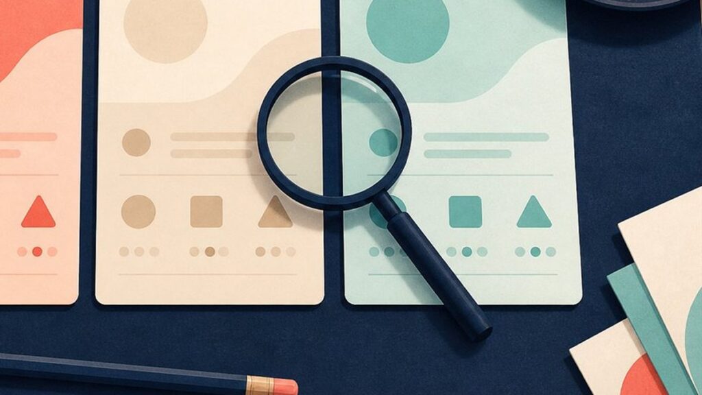 Editorial illustration of two options being weighed one after the other.