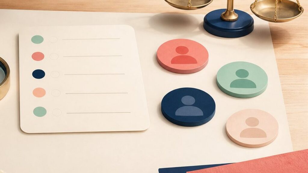 Editorial illustration of account settings and privacy controls being reviewed.