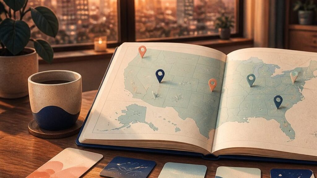 Editorial illustration of several service options laid out for comparison.